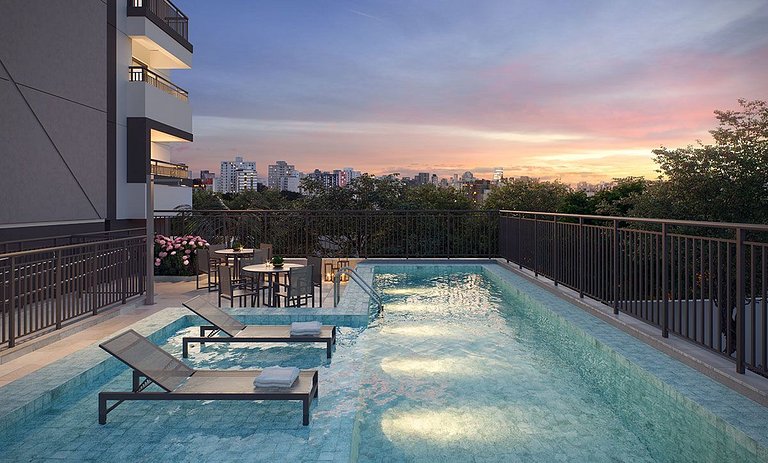 Studio Metrô Tucuruvi | Expo Stay 2 com piscina